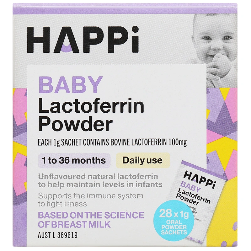 Thực phẩm bảo vệ sức khỏe Happi Baby Lactoferrin Powder - 1